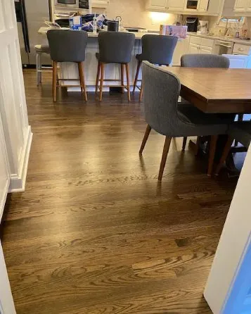 hardwood floor restoration project