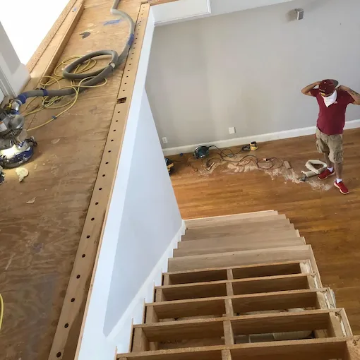 Wood Stairs Installation in Clayton